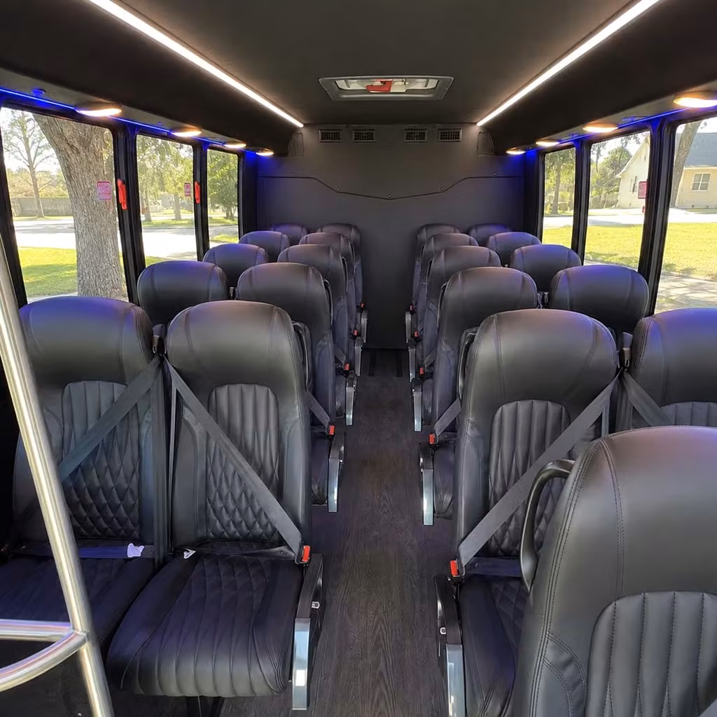 25 passenger minibus inside