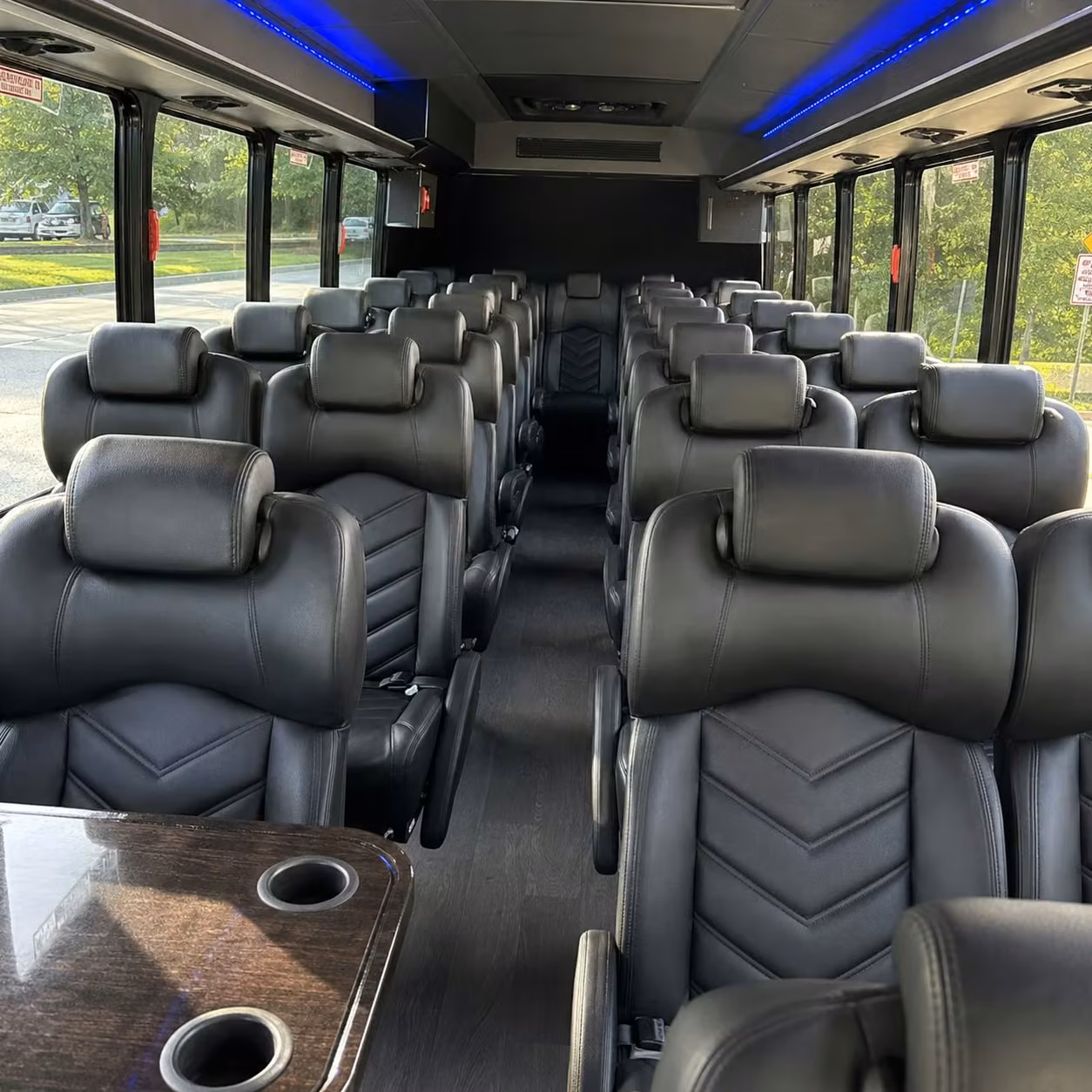 28 passenger minibus interior