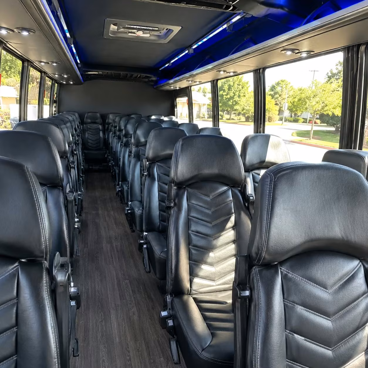 35 passenger minibus interior