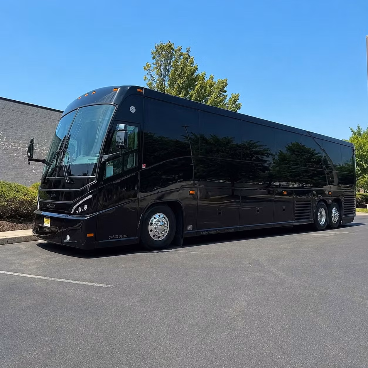 midland 56 passenger charter bus rental
