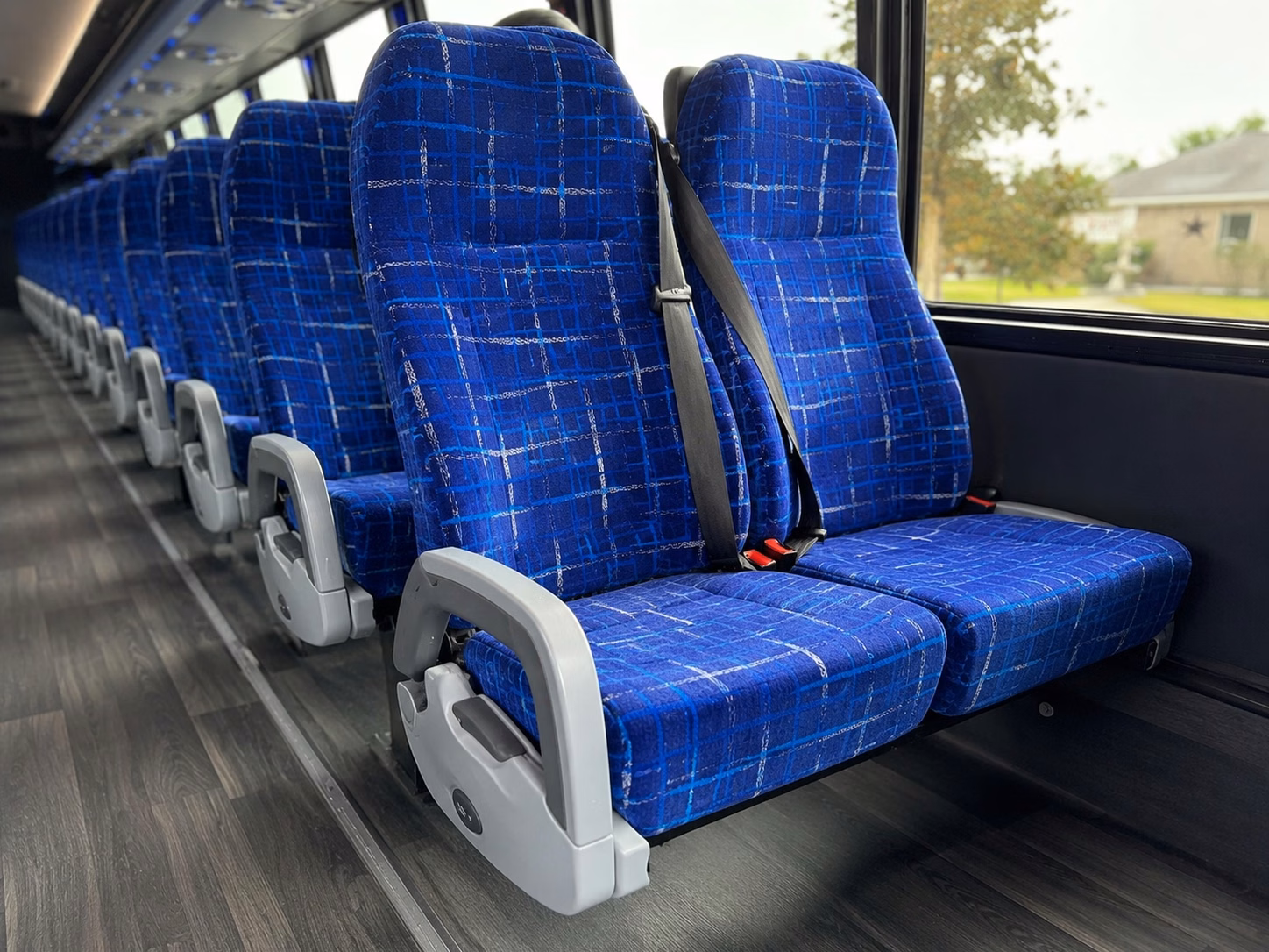 midland charter bus rental interior