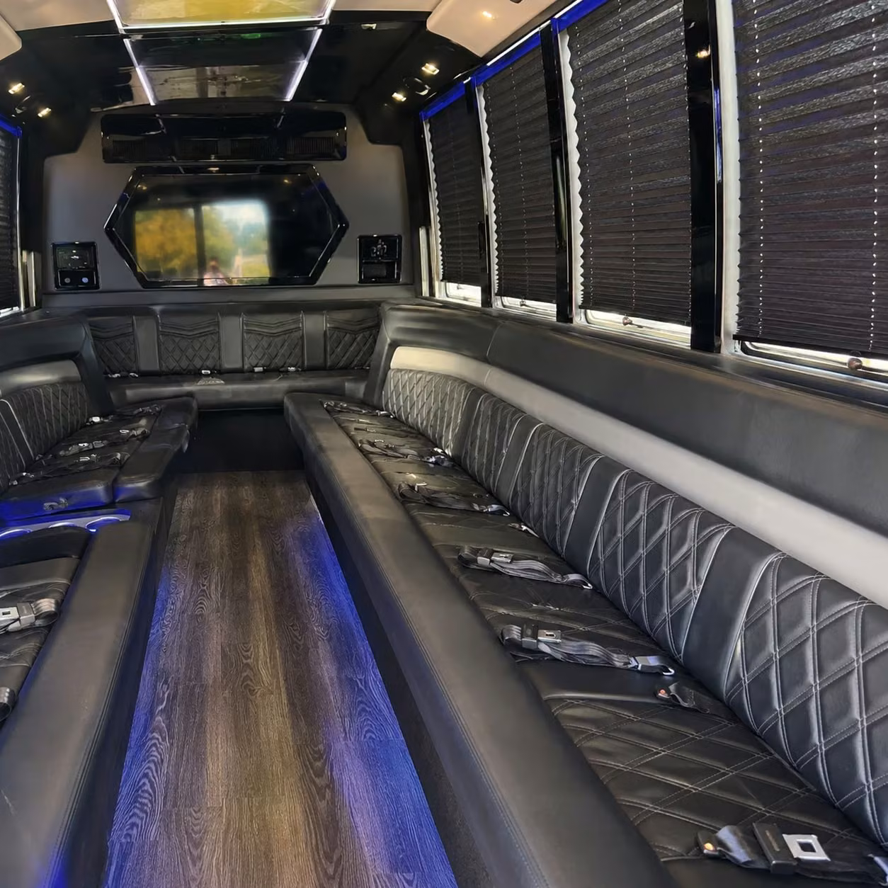 party bus rentals for concerts and live music events at centennial park in midland