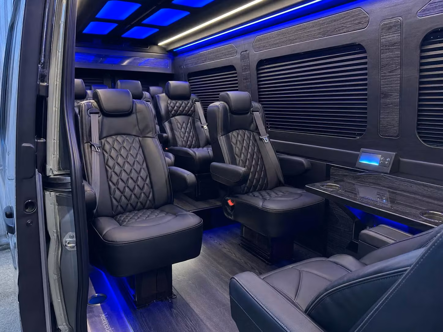 sprinter van transportation for groups and events across midland