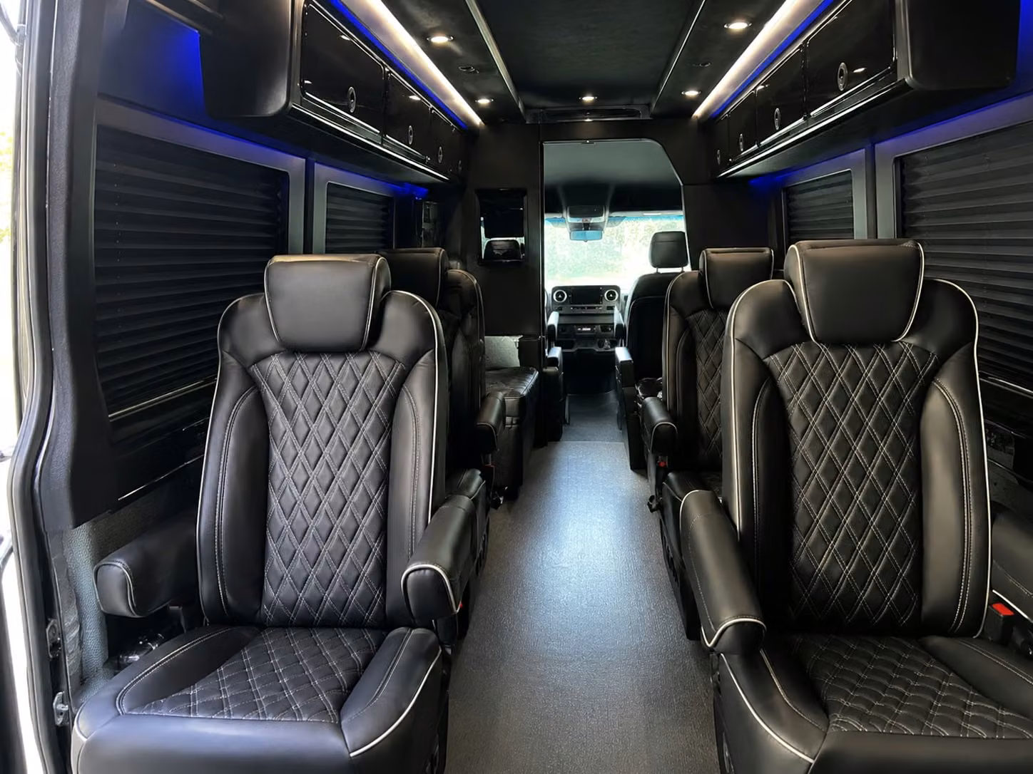 sprinter van with driver inside
